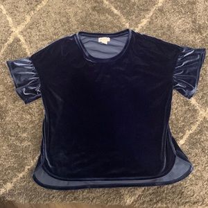 Blue velvet Shirt